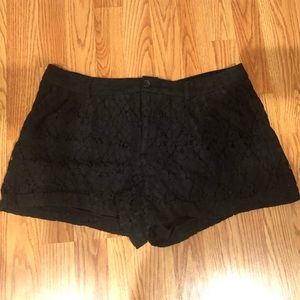 Black Lace Shorts Lauren Conrad